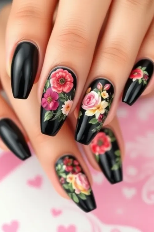 Floral-Noir