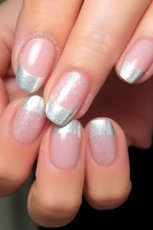 Silver Sparkle Ombre