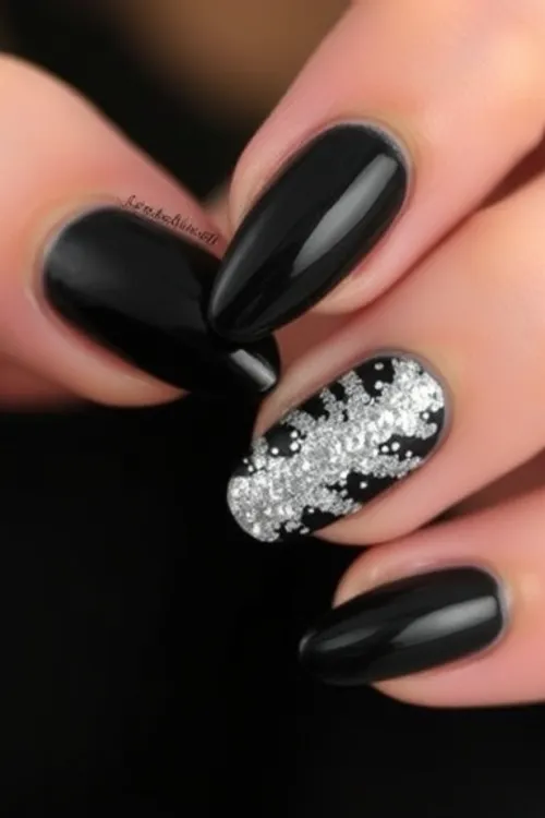 Silver and Black Glam