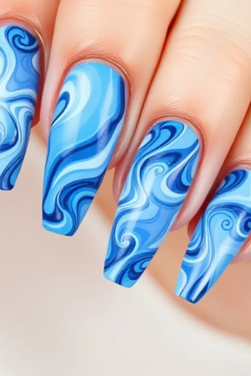 Elegant-Blue-Marble