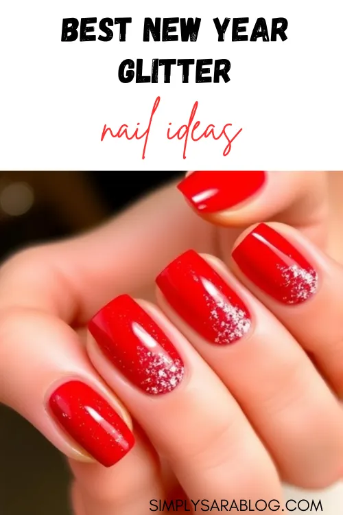 Best New Year Glitter Nail Ideas