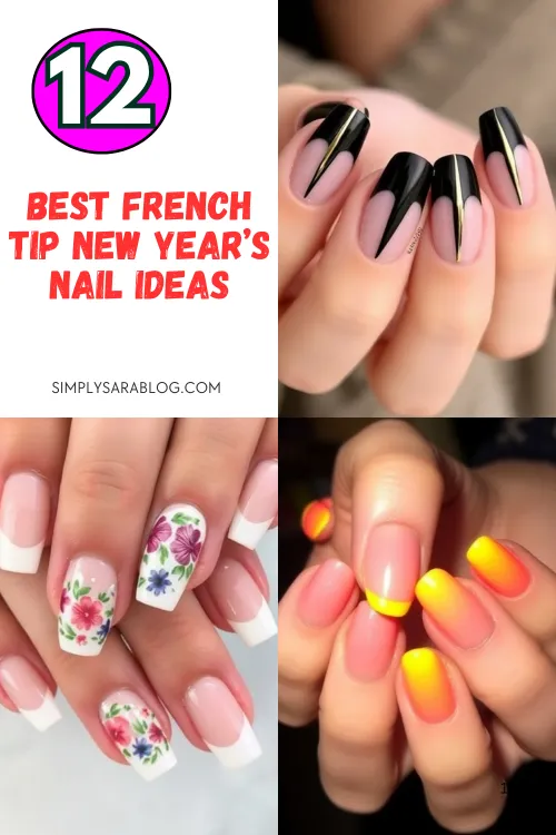 French-tip-new-years-nail-ideas