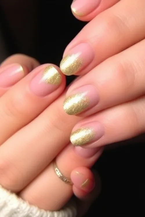 Glittery Champagne Toast