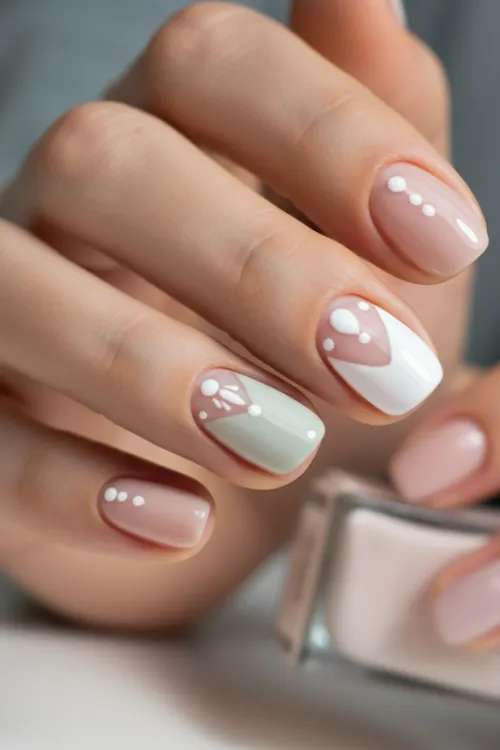 Subtle White Nail Designs