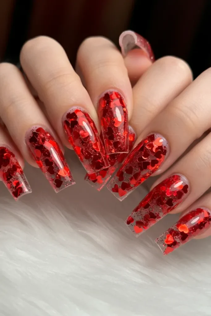 Frosted Heart Glitter