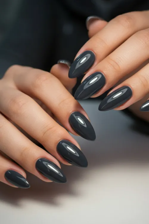 Bold Dark Gray Almonds