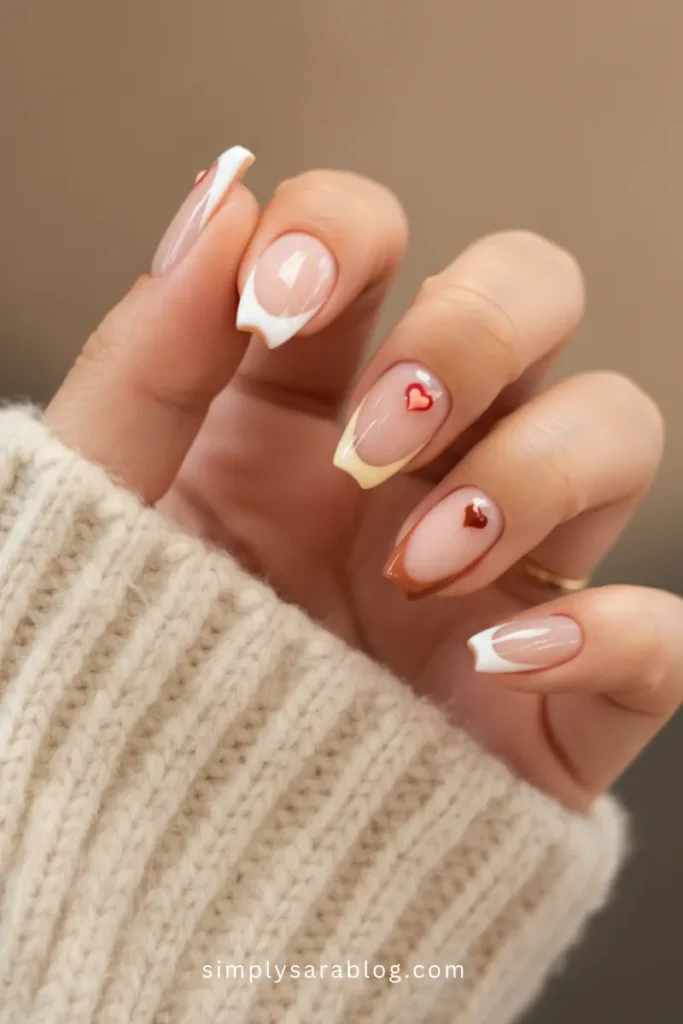 Asymmetrical French Tip