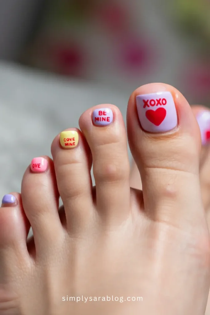 Candy hearts design