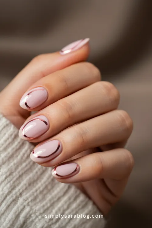 Classy Pink Valentine's Day Nails