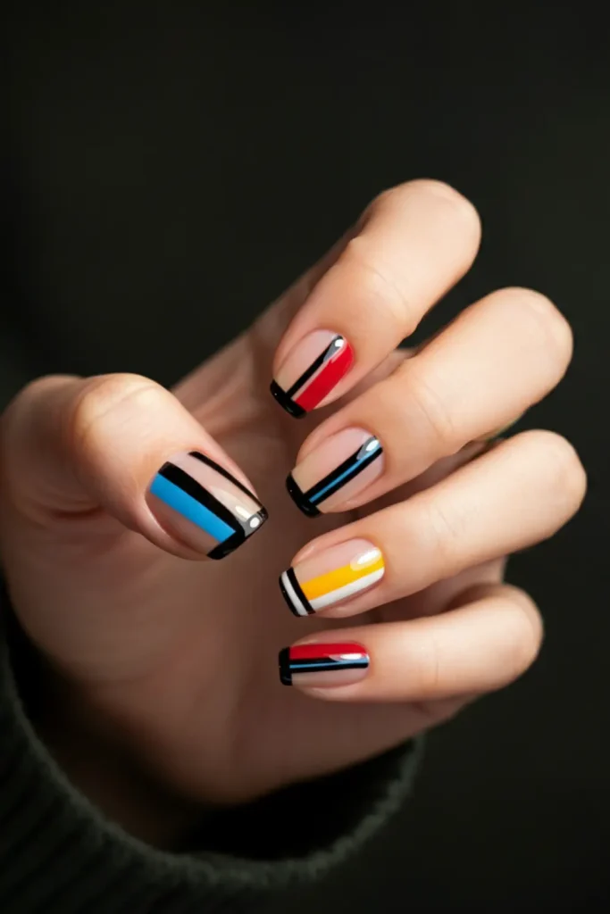 Color block nails