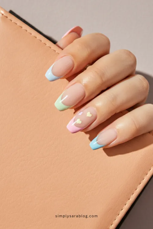 French Tip February Nail Ideas