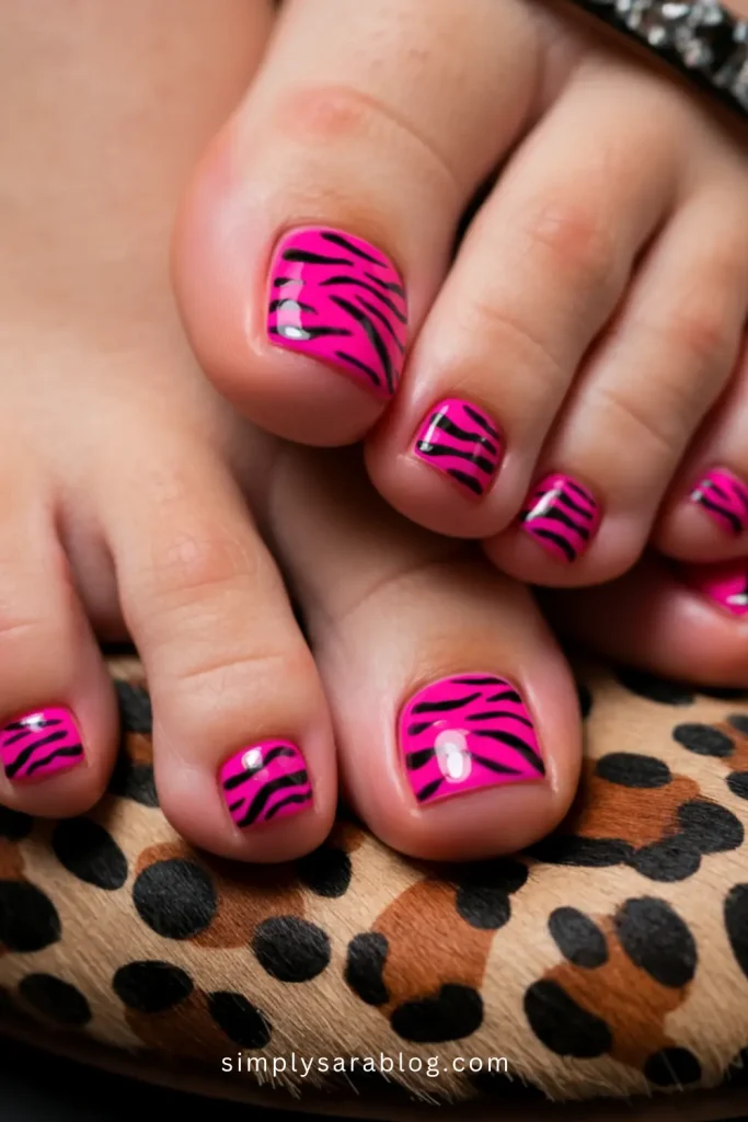 Hot Pink Zebra Stripes