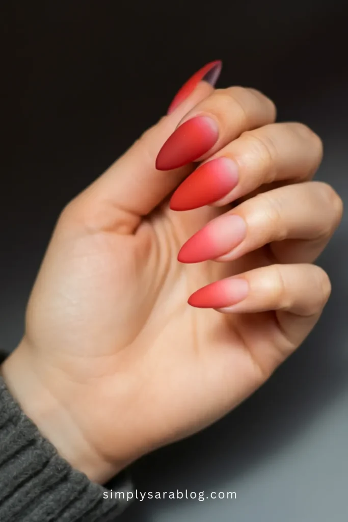 Matte Ombré Nails
