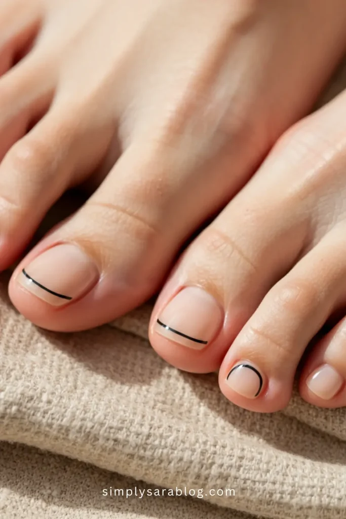 Minimalist toe art