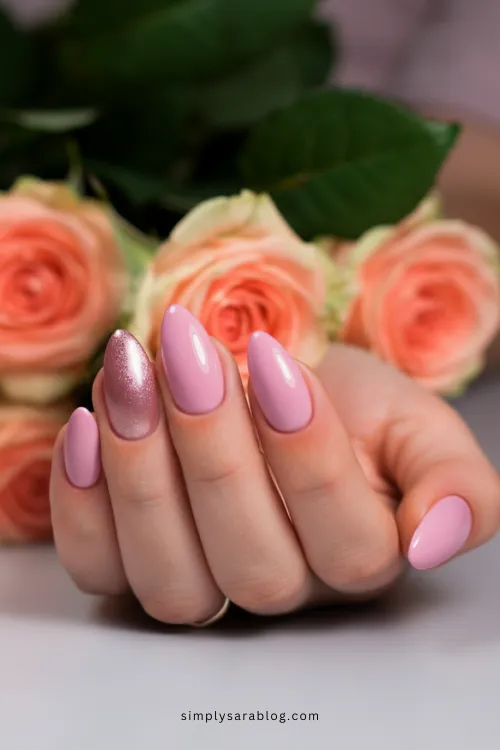 Pink February Nail Ideas