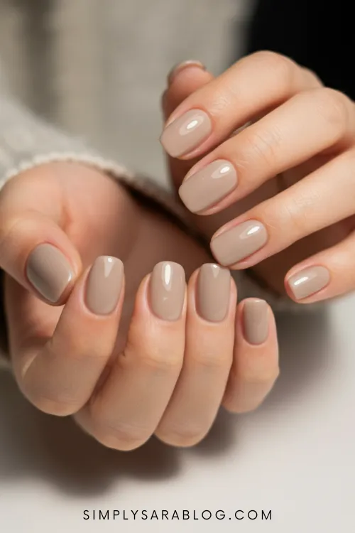 Plain Winter Nails Art Ideas