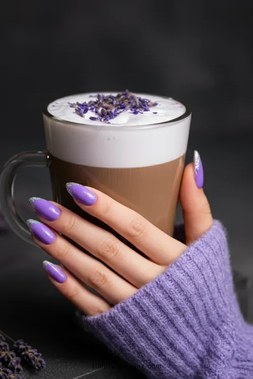 Purple February Nail Ideas