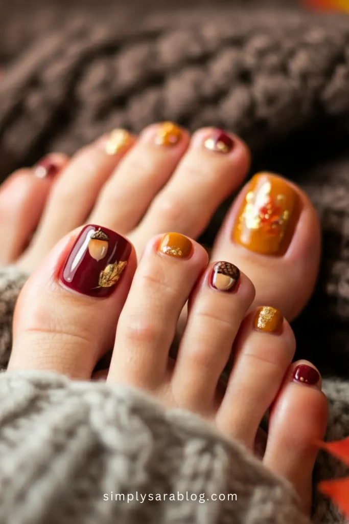 Seasonal toe art