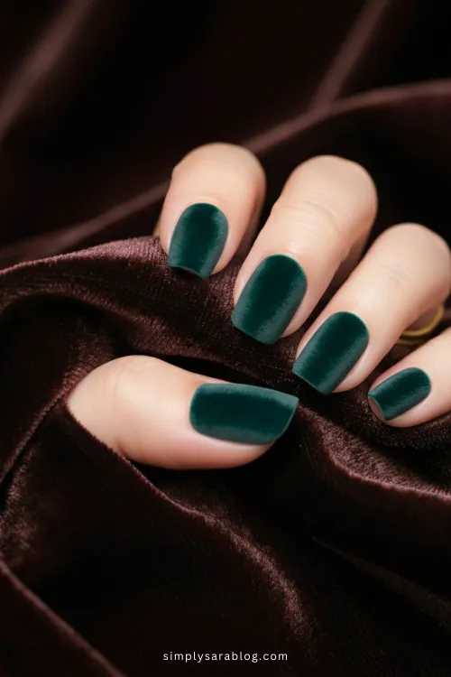 Velvet February Nails