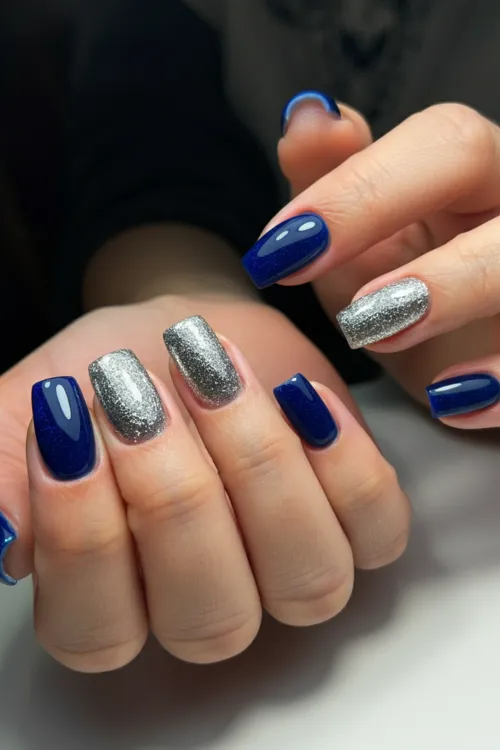 Winter square nails