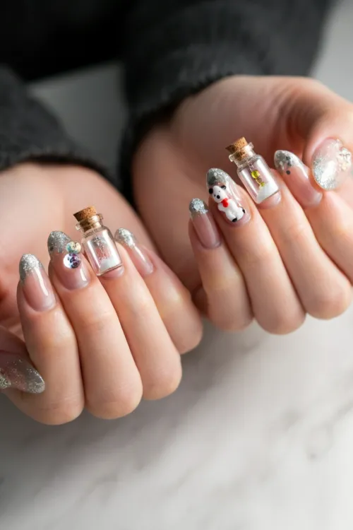 Bottle Winter Nails Ideas
