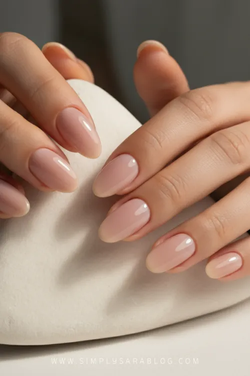 January Nail Ideas BIAB