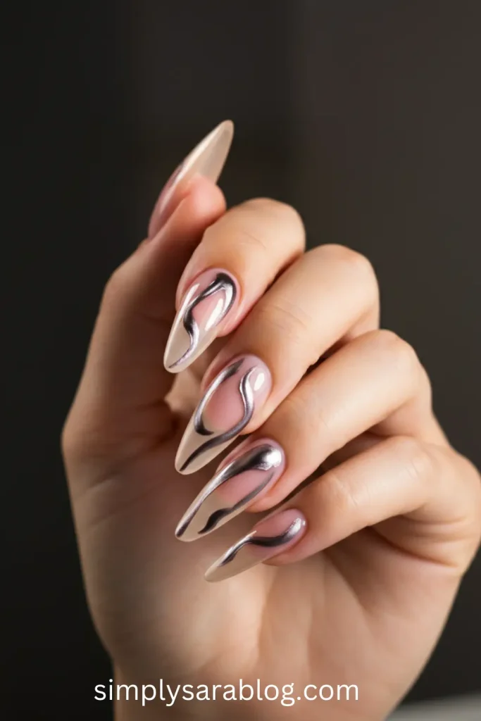 Abstract Metallic Touch