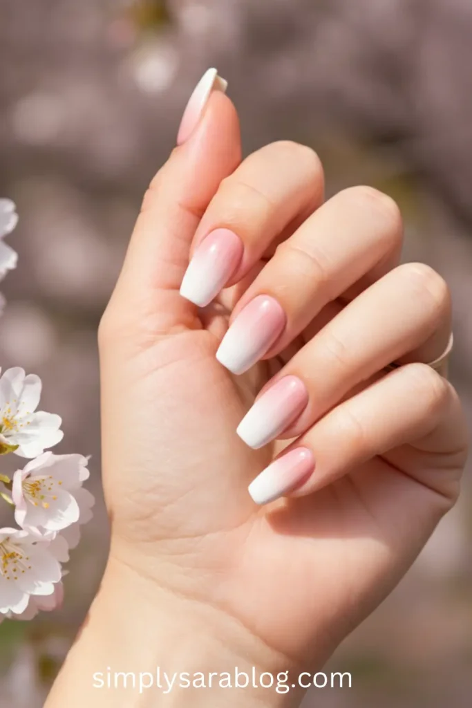 Blush Ombre Nails