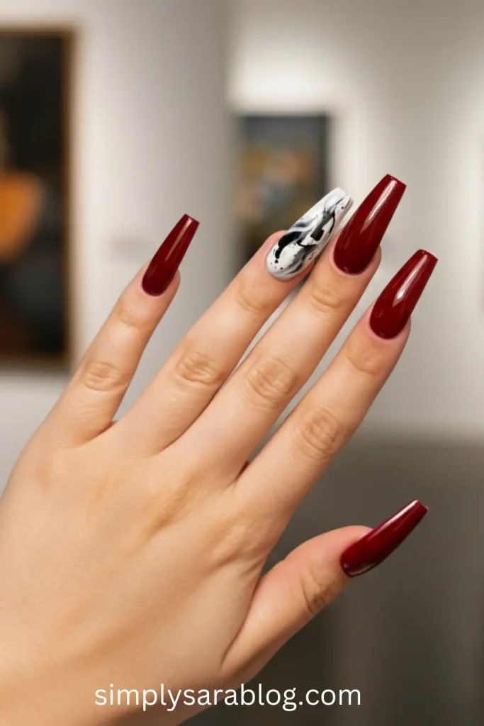 Bold and Beautiful (Neon Red Nails)