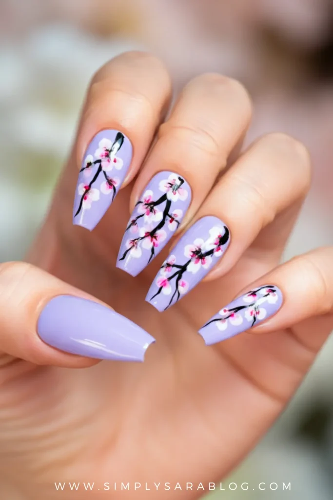 Cherry Blossom Nails