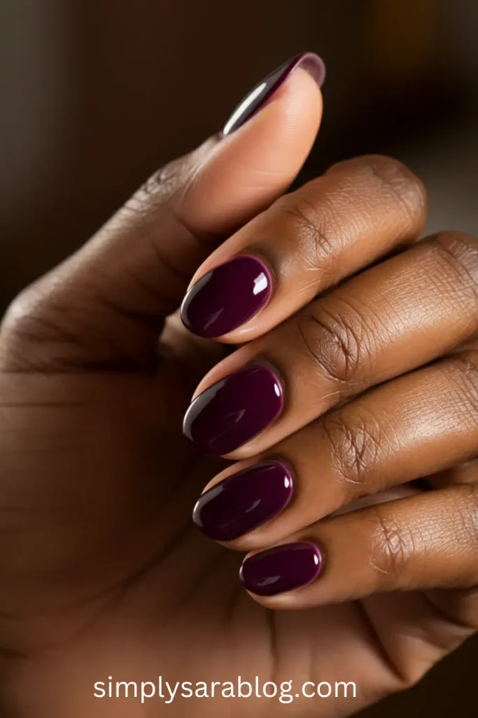 Classic Elegance with a Deep Plum Twist