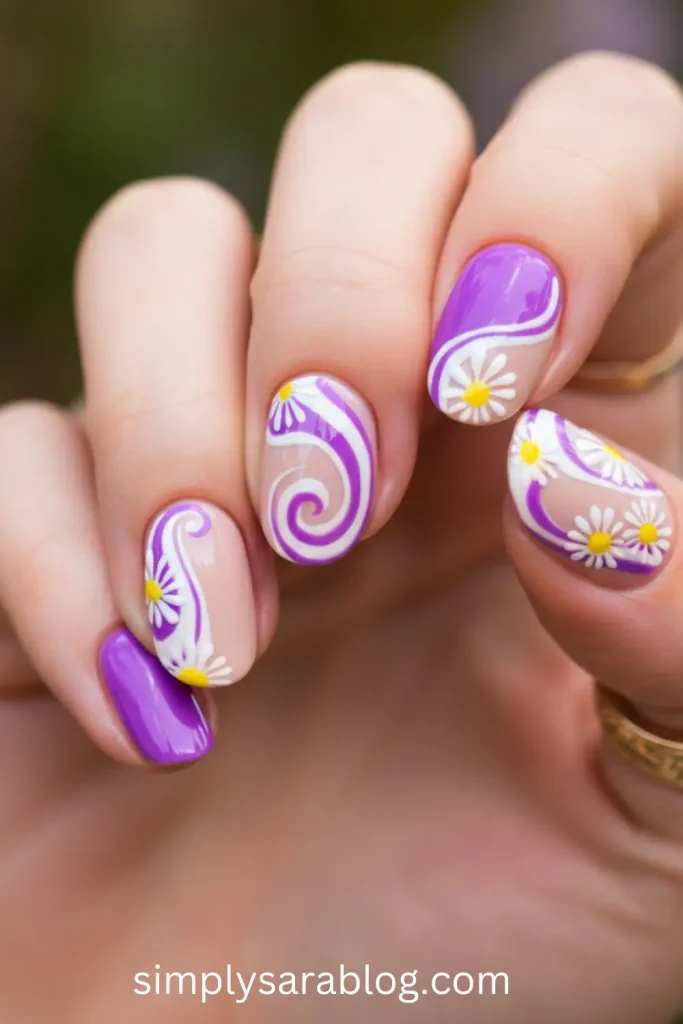 Daisy Delight Nails