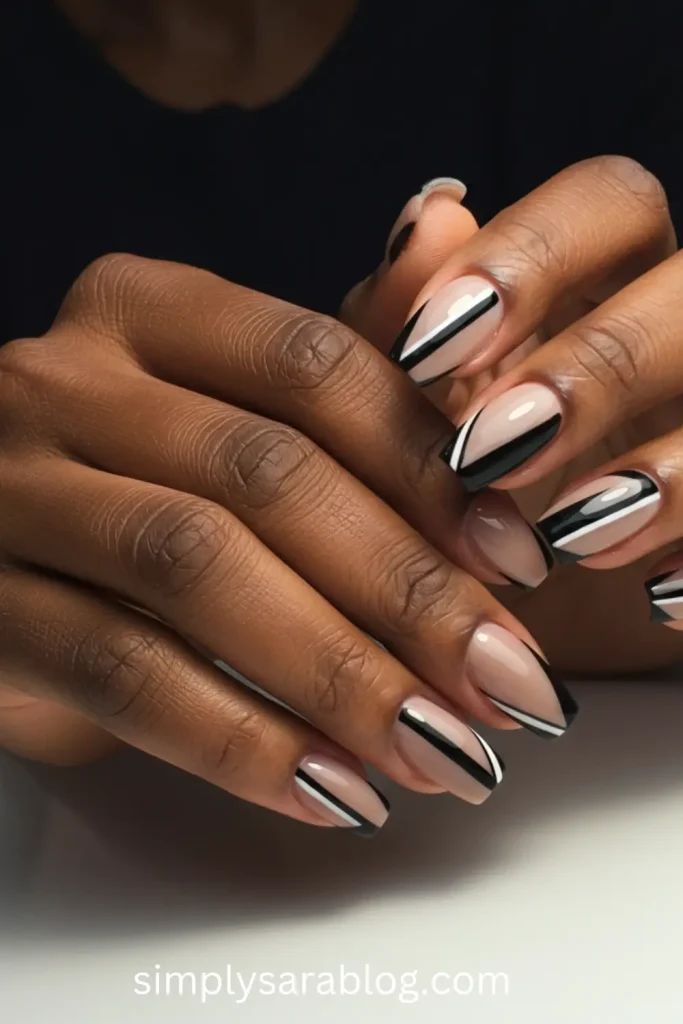 Geometric Nail Art