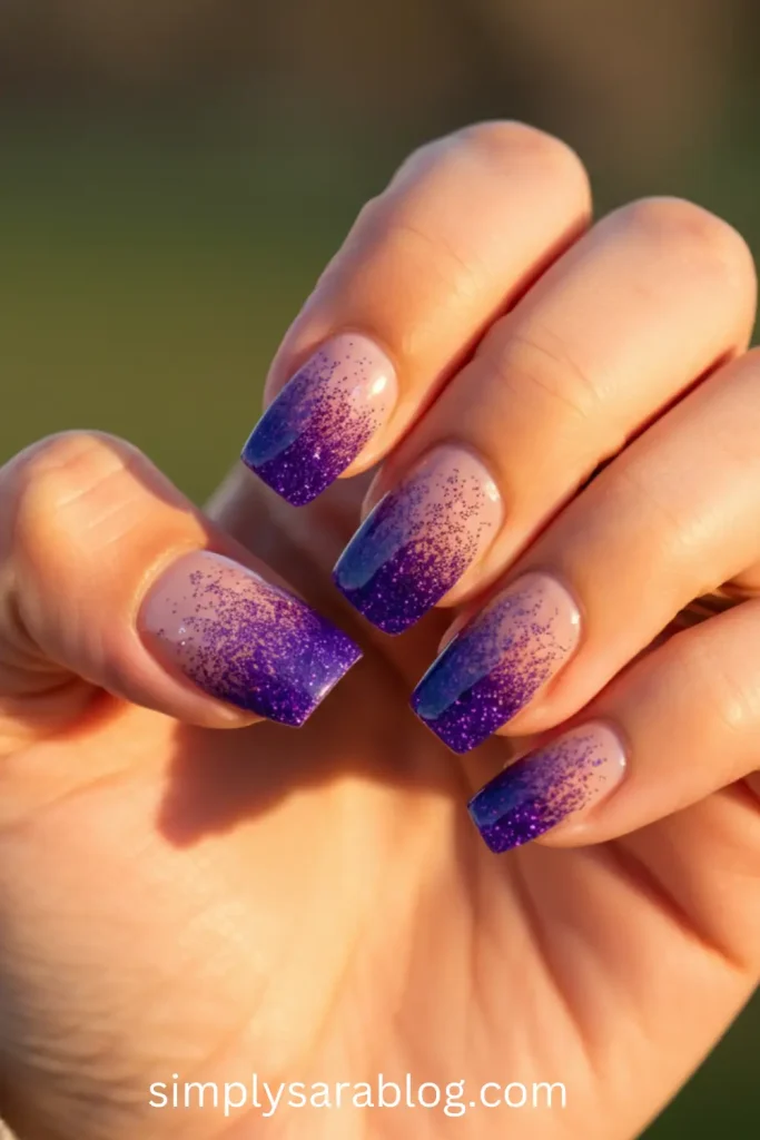 Glitter Fade Nails