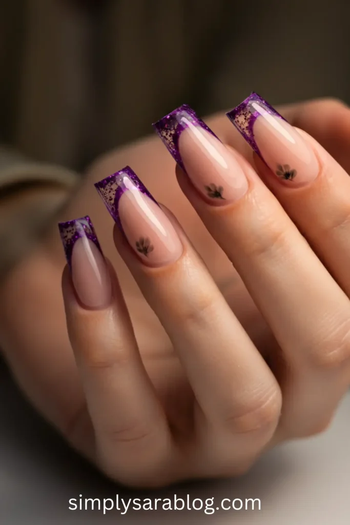 Glittery French Tips