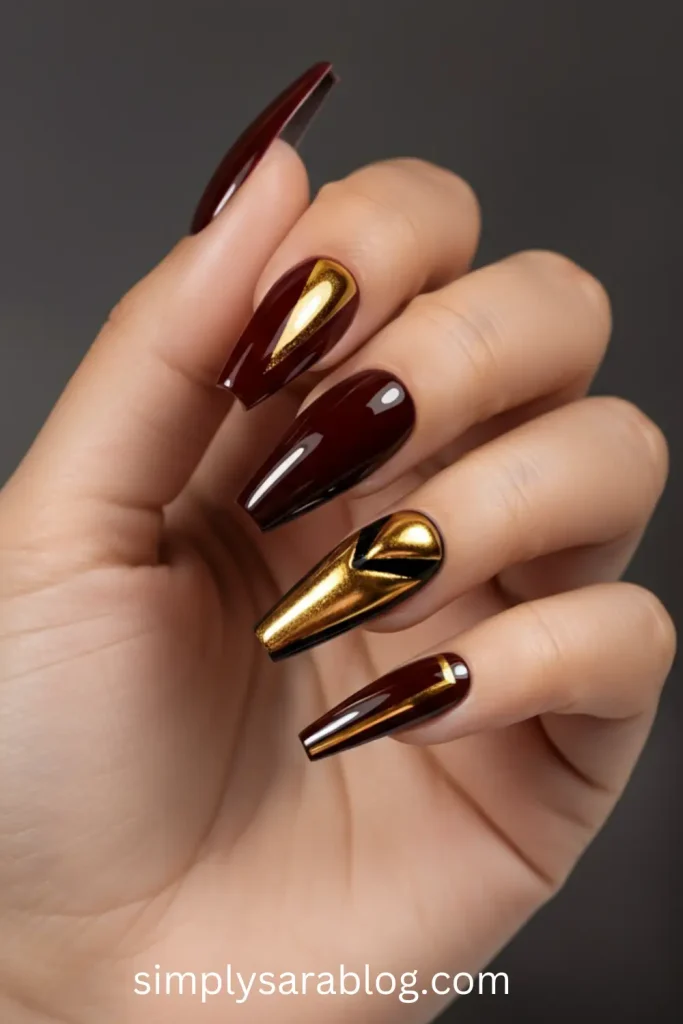 Golden hour nails