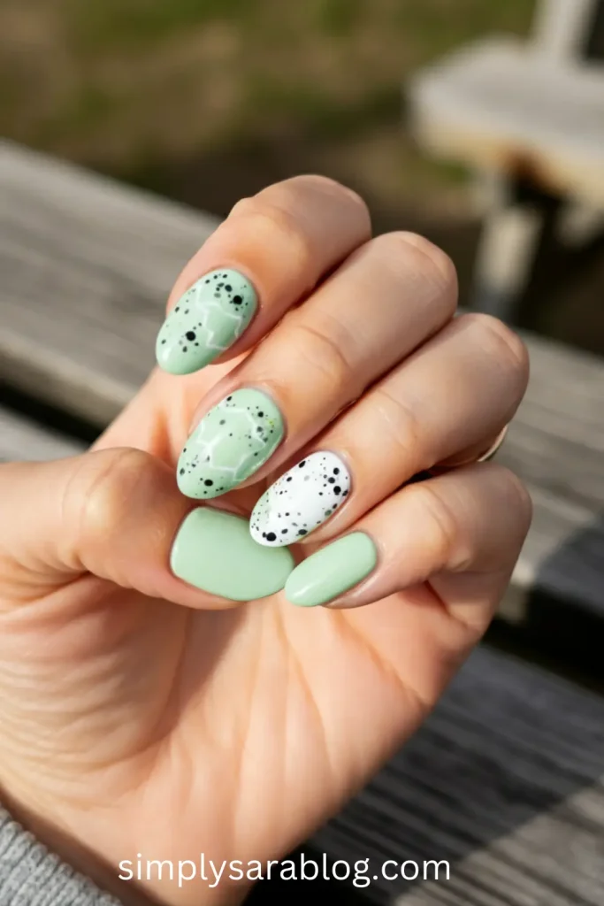 Green Speckled Egg Effect