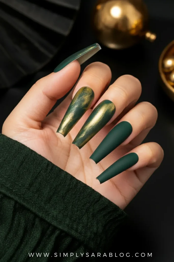 Green Velvet Nails