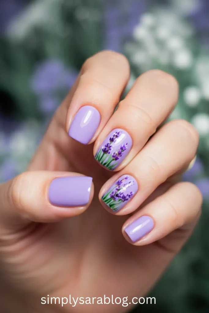 Lavender Field Nails