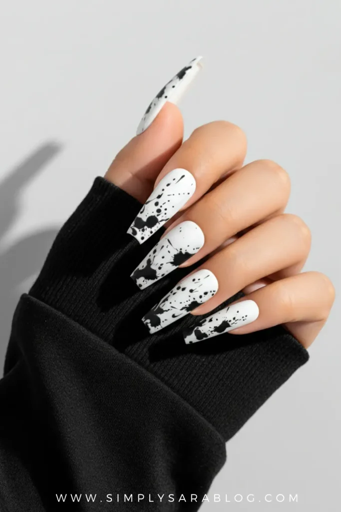 Monochromatic Splatter Nails