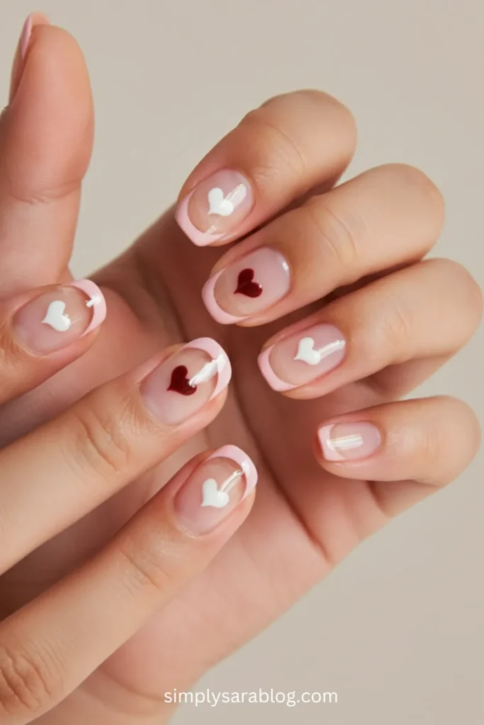 Negative Space Hearts