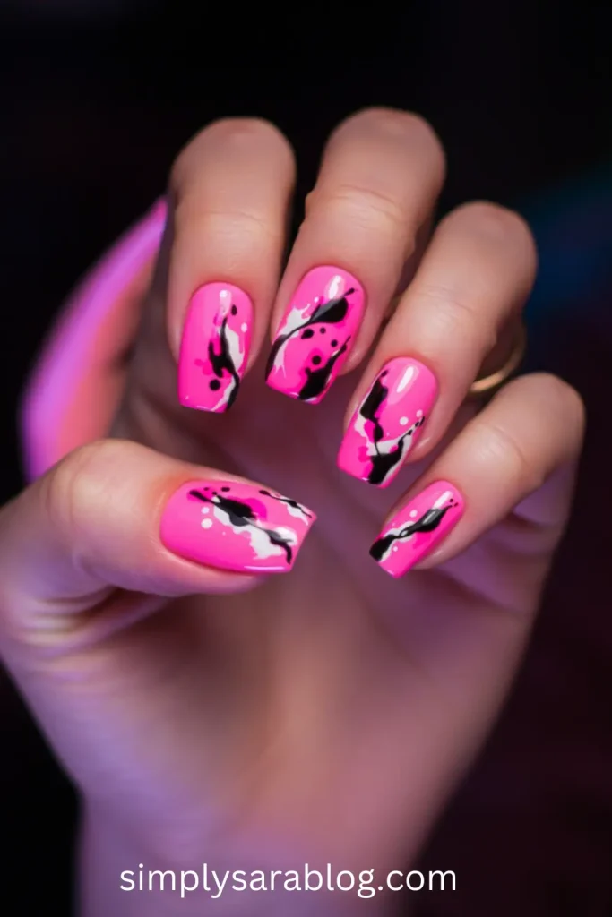 Neon Pink Splash