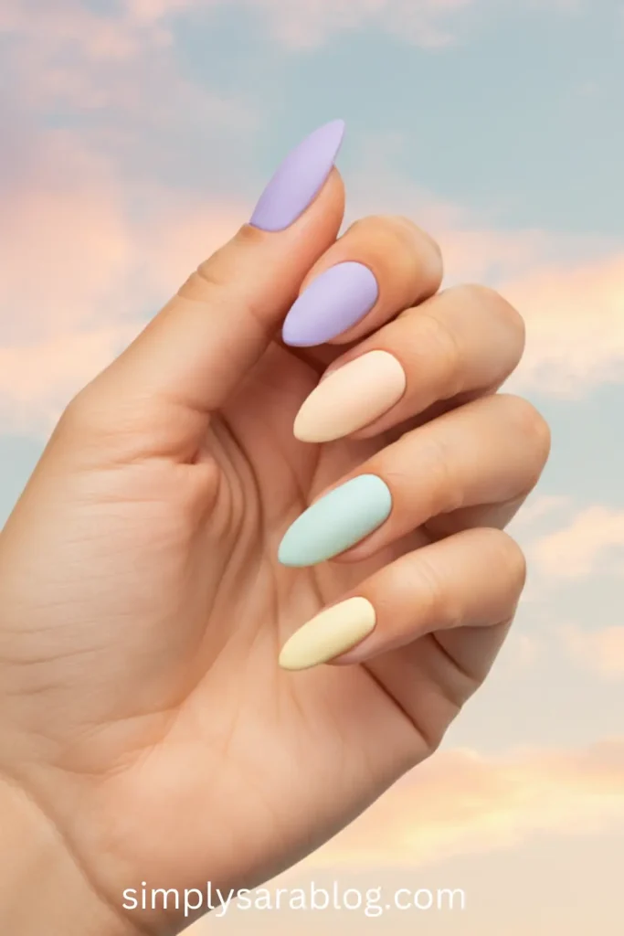 Pastel Sunset Nails