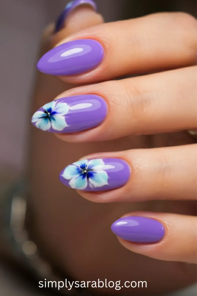 Periwinkle Purple Nails