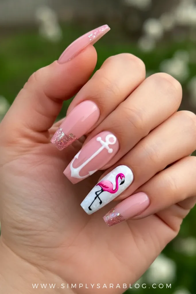 Playful Pink Nails