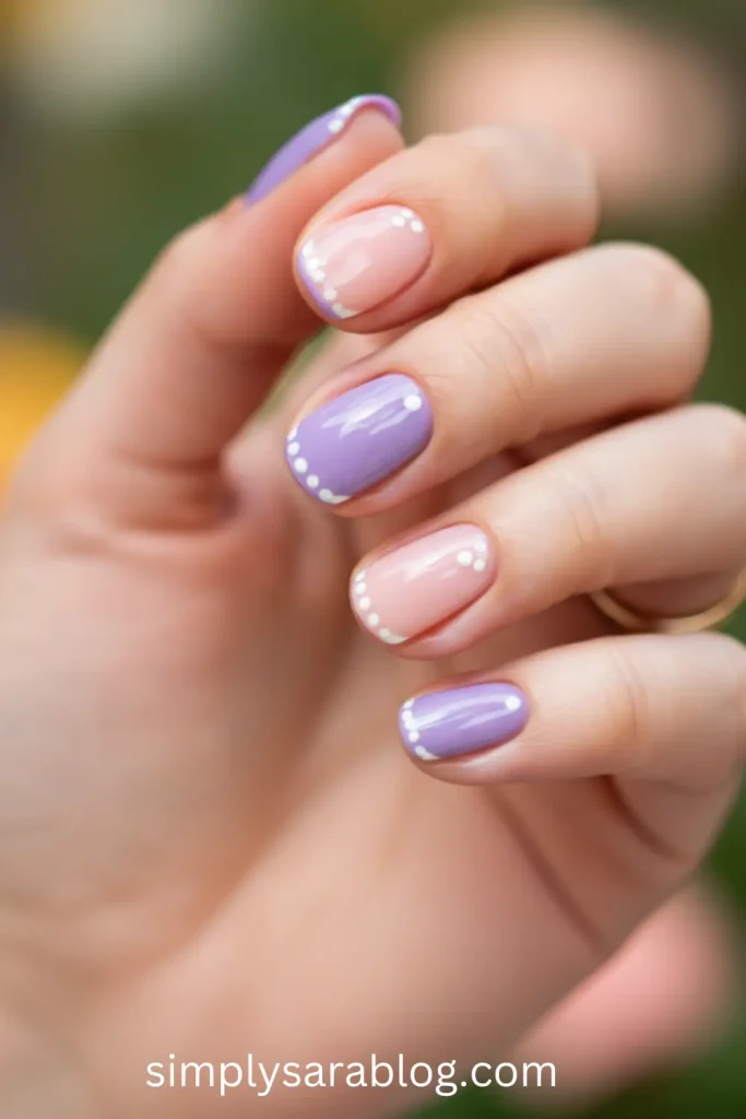 Short Polka Dot Nails