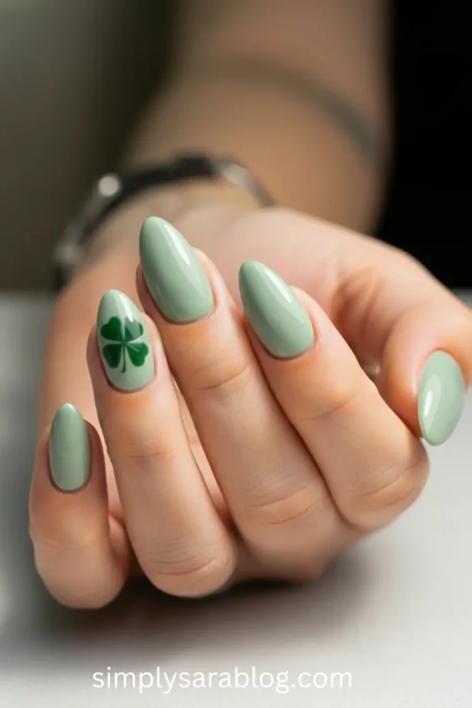 Simple Green St. Patty’s Day Manicure