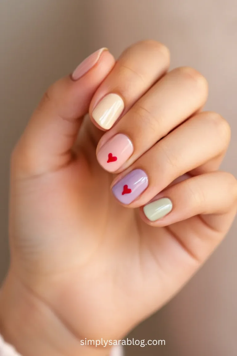 valentine nails for kids