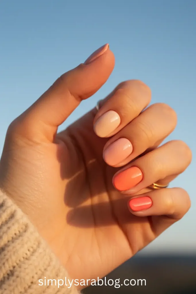 Sunset Glow Nails