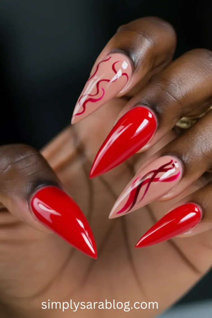 The Bold and the Beautiful in Red